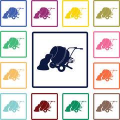 Concrete mixer icon