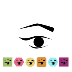 Woman eye icon