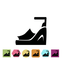 Woman shoes icon