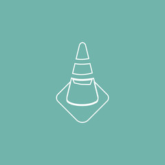 Construction sign icon