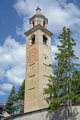 Obraz premium Der schiefe Turm von St. Moritz
