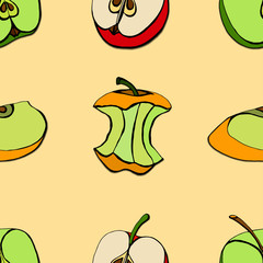 Seamless of apples