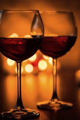Wine, Christmas, Candle.