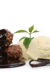 glace à la vanille