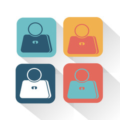 Women bag icon