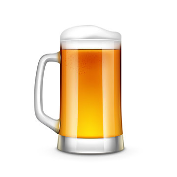 Beer Glass Vector Illustration Isolated