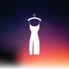 Girl dress icon