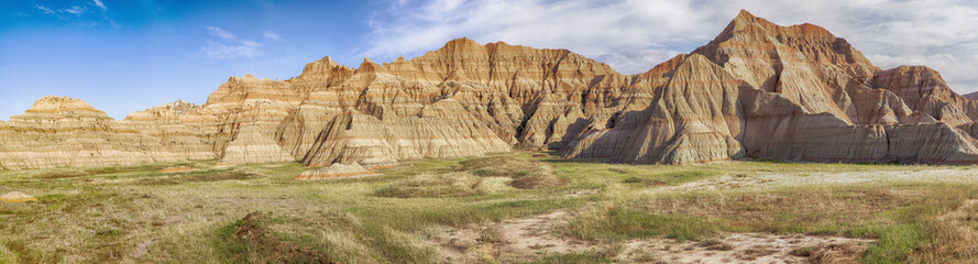 South Dakota Badlands Panorama - obrazy, fototapety, plakaty