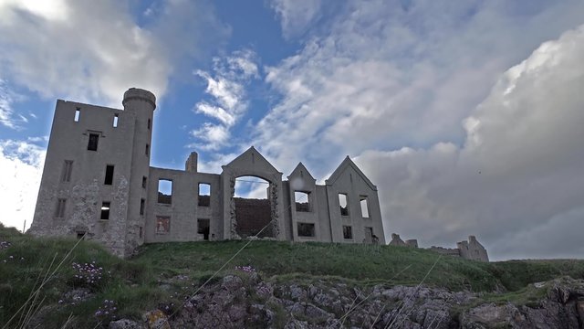 Slains Castle time lapse