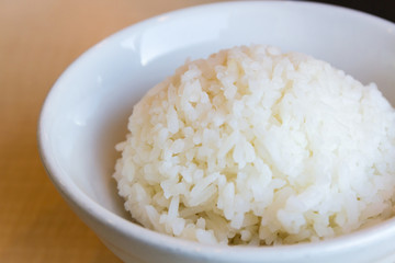 Rice in a bowl.