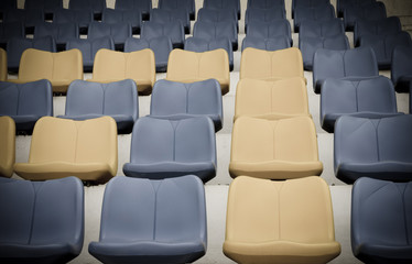 Obraz premium Close up old vintage stadium.