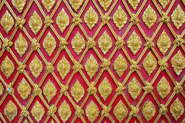golden thai style pattern traditional