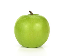 Green apple, isolated on white background
