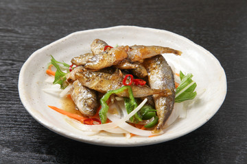 豆アジの南蛮漬け