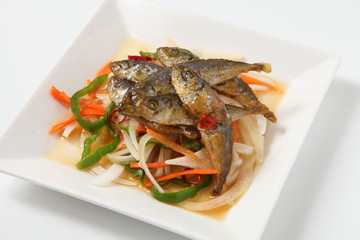 豆アジの南蛮漬け