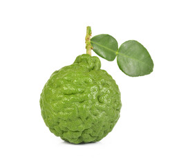 Bergamot isolated white background.