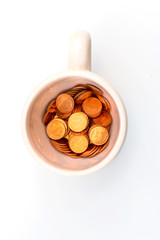 Gold, silver, coffee only for business with civility on a white background.