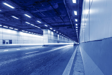 Abstract car in the tunnel trajectory