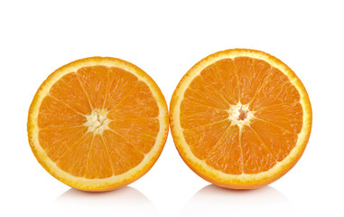 Orange fruit isolated on white background