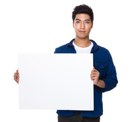 Man showing the white board