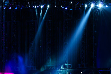 Vector Stage Spotlight with Laser rays