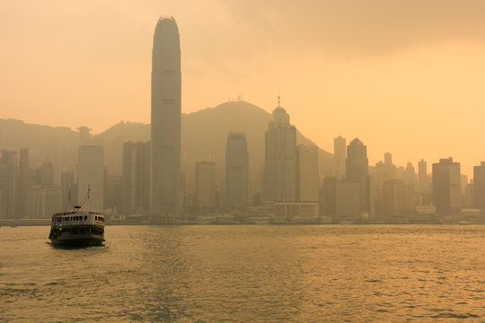 Hong Kong City with Ferry
