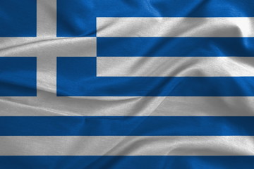 Waving Greece Flag