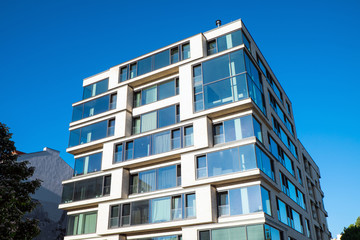 Modern office and apartment building in Berlin