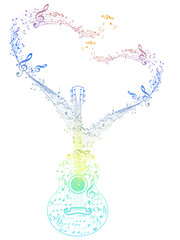 Guitar and Music Notes