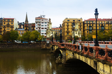 Obraz premium Maria Cristina bridge over Urumea. Donostia