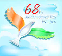 India proudly welcomes 68th Independence day