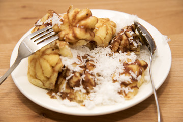 Sweet dessert made from flour and eggs of Thailand 