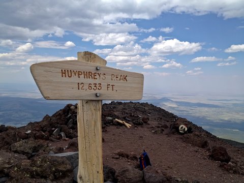 Summit of Mt. Humphreys, highest point in Arizona