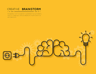 Creative brainstorm concept