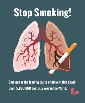 Lungs and smoking, stop smoking
