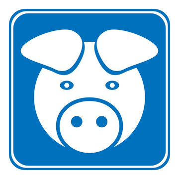 recommend clip art: Pig symbol button.