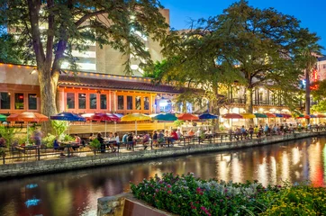 Tischdecke Flusspromenade San Antonio © f11photo