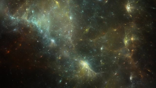 Animation of Space. Flying thru Stars. Beautiful Background