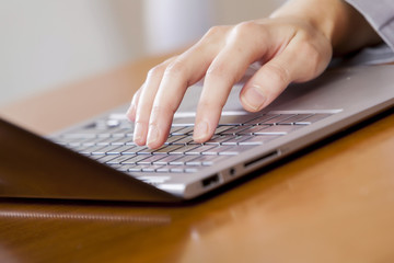 Using laptop