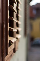 Shutters in the morning light