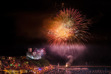 Fireworks in Lerici, Liguria