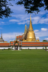 gold pagoda in Wat Phra Kaew, Bangkok