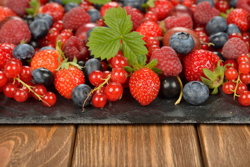 Various fresh berries