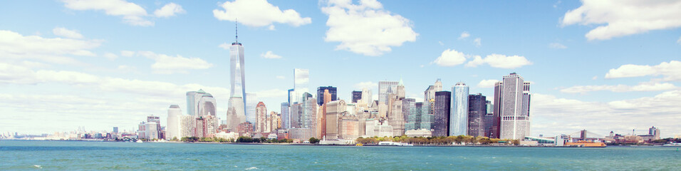 Fototapeta na wymiar Skyline downtown Manhattan New York City