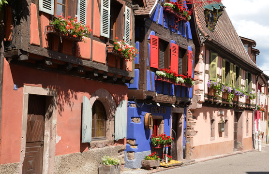 France, The Picturesque Village Of Niedermorschwirh In Haut Rhin