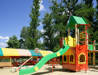 Summer kids playground