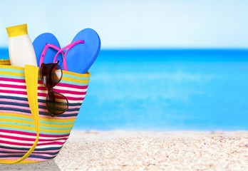 Vacations, Summer, Beach Bag.