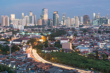 Fototapeta na wymiar Jakarta cityscape