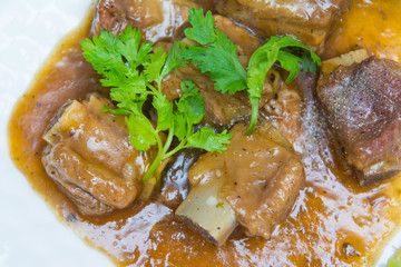 ribs pork with sweet sauce