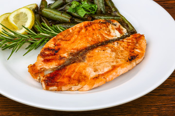 Grilled salmon
